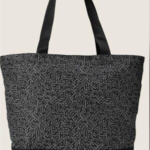 PINK Victoria's Secret Patterned Black Tote